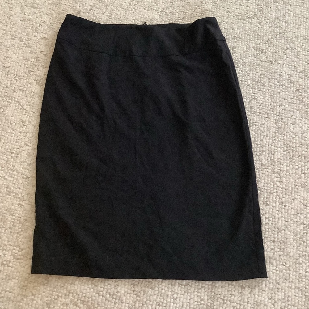 EUC Takara Black Pencil Skirt Stretch Juniors 5 Zipper Slit
